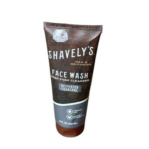 Shavely's Face Wash Activated Charcoal 8fl oz Deep Pore Cleanser